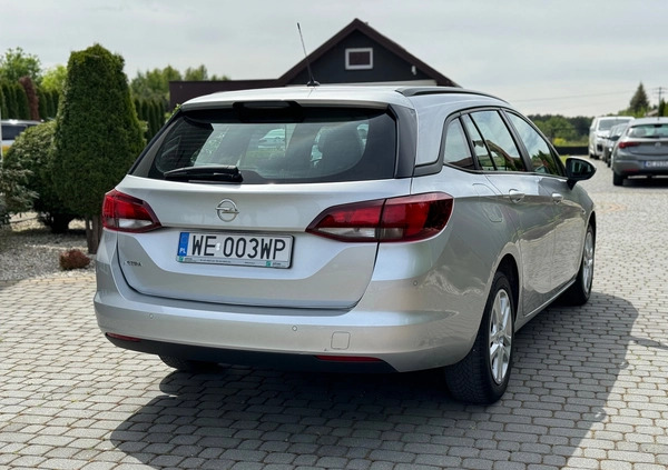 Opel Astra cena 42900 przebieg: 139000, rok produkcji 2019 z Pajęczno małe 596